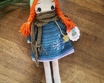Crochet Doll for Sale, Amigurumi Doll for Sale, Crochet Amigurumi Doll, Princess Doll, Stuffed Doll, Cuddle Doll, Amigurumi Girl, Plush Toys