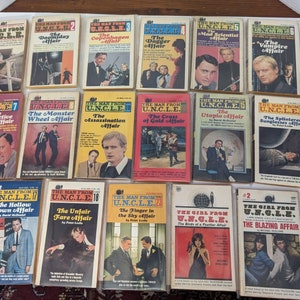 Lot Of 17 Vintage The Man From Uncle Series Books