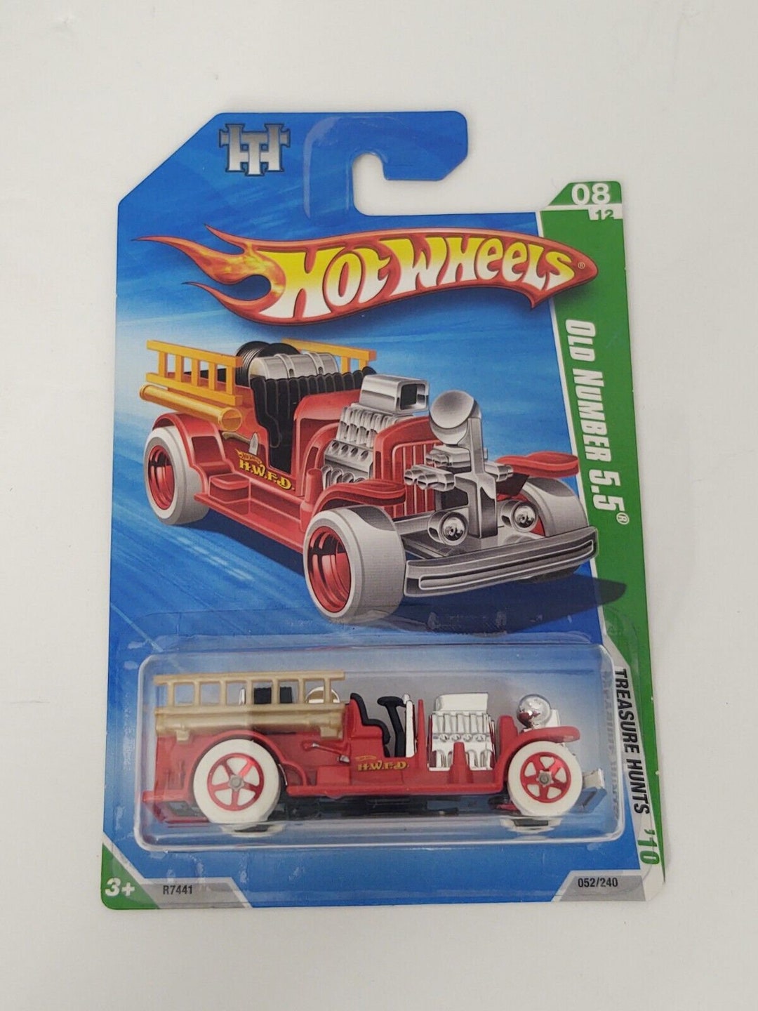 2010 Mattel Hot Wheels Old Number 5.5 Fire Truck Treasure Etsy