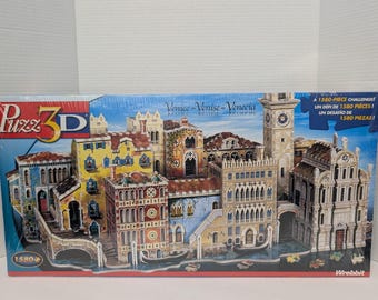 Puzz-3d Bavarian Castle P3D-801 1000 Piece Puzzle Wrebbit Vintage