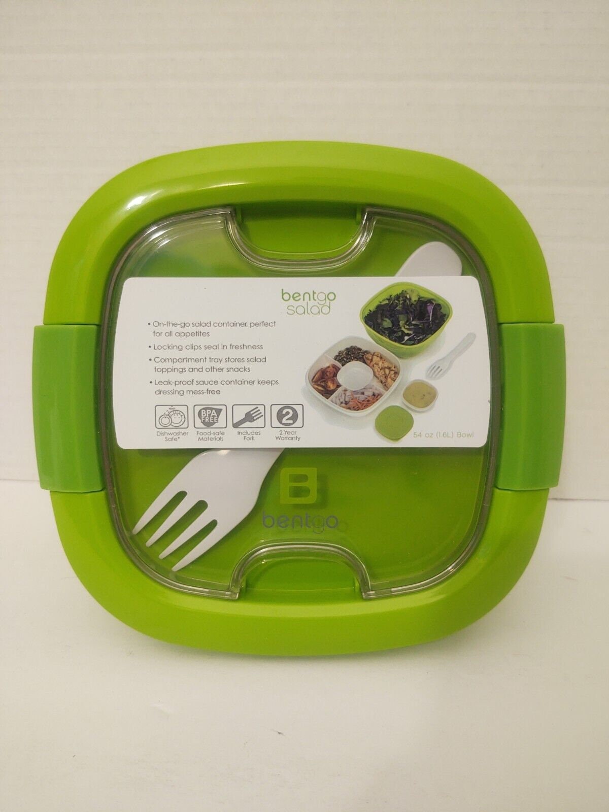 Bentgo® Salad - Stackable Lunch Container with Large 54-oz Salad Bowl