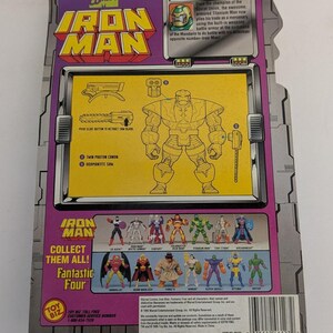 1995 Toy Biz Marvel Iron Man Titanium Man Retractable Blade Action Figures New image 4