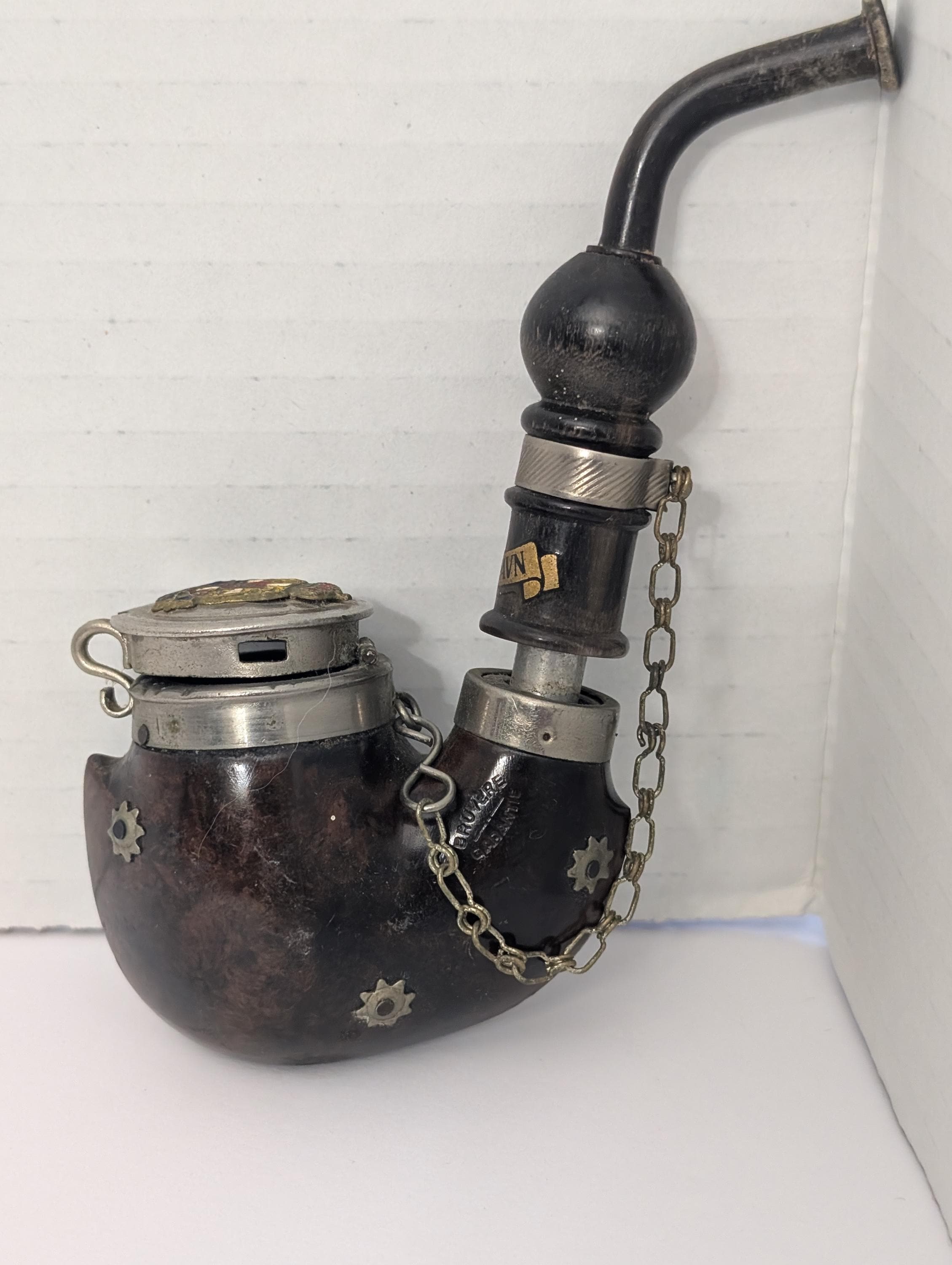 Antique Tobacco Pipes With Cap