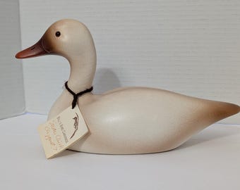1990 Hand-Carved Swan Chick (Cygnet) by Bill Schnur | Signed Bill’s Bird
