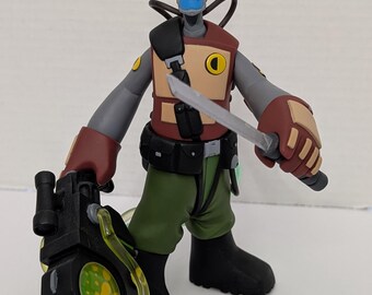 Four Horsemen Studios Magma CORPS Blue Face Action Figure Katana 2005