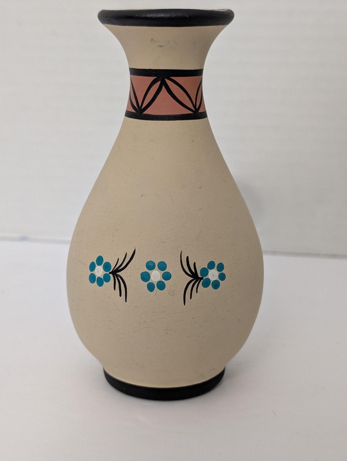 Vintage Kopa Pottery Hand Painted Hohokam Bird Vase Arizona Studio