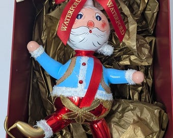 Waterford Holiday Heirlooms Christmas Ornament Triple Axle Santa Ice Skating LE