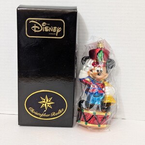 Vintage Christopher Radko Disney Mickey Mouse Soldier Ornament In Box
