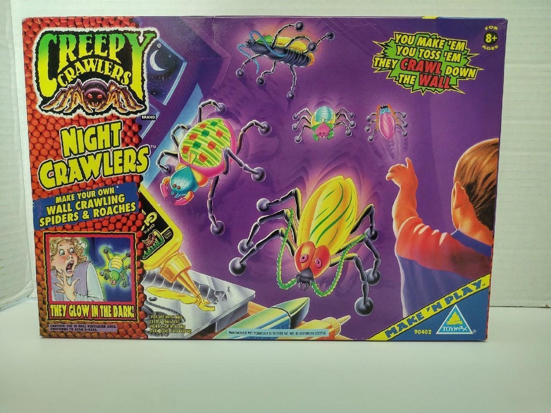 Vintage 1996 Toymax Creepy Crawlers Night Crawler Make & Play Etsy