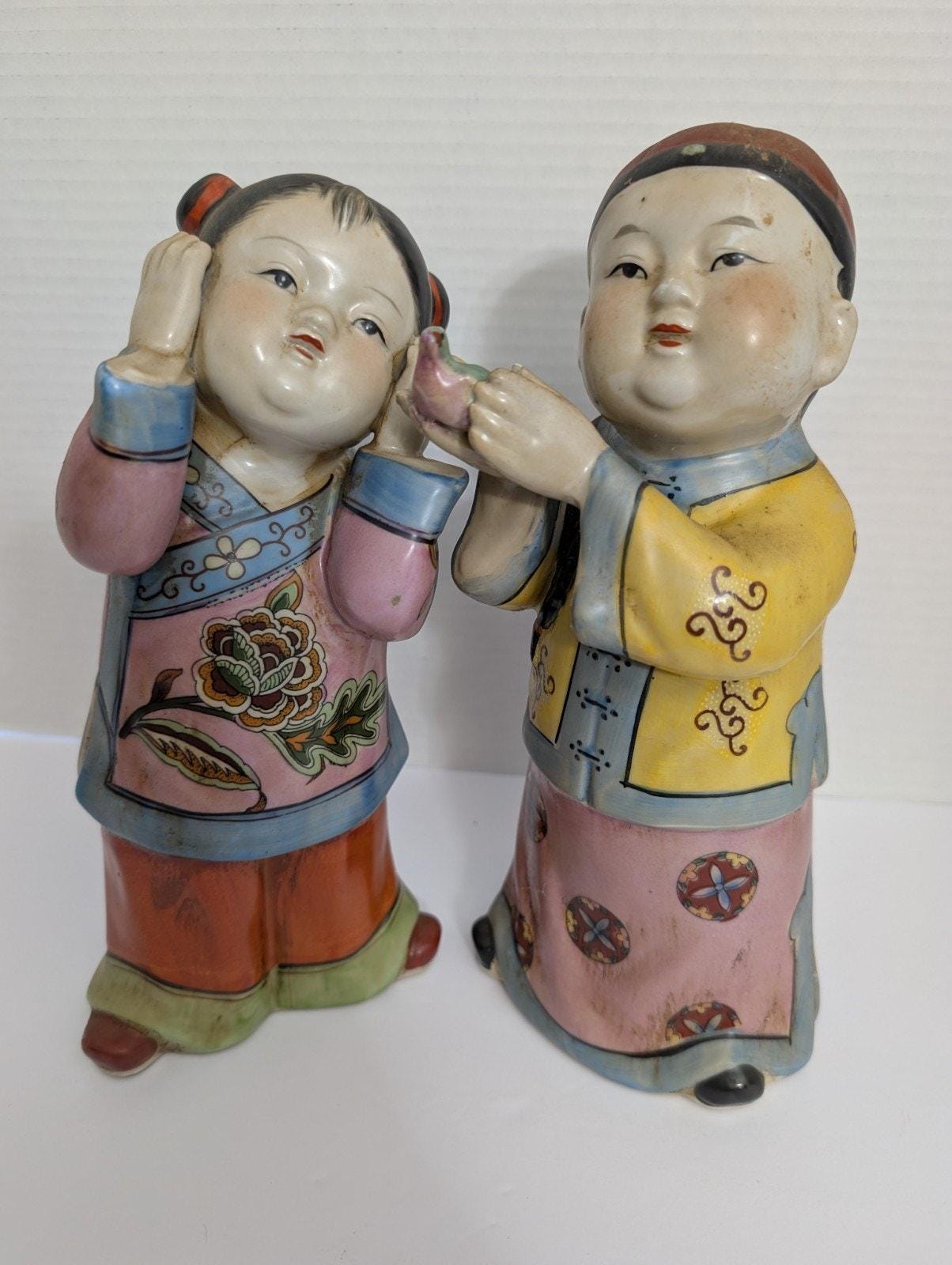Chinese boy figurine - Etsy 日本