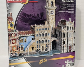 Puzz-3d Bavarian Castle P3D-801 1000 Piece Puzzle Wrebbit Vintage