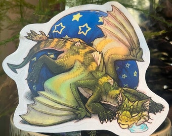 Sleeping Dragon sticker