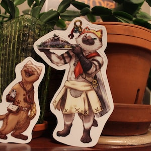 Meowscular Chef & zwei Sous-Chefs Aufkleber/Magnete
