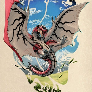 Rathalos in the Ancestral Steppe