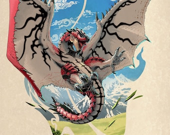 Rathalos in the Ancestral Steppe