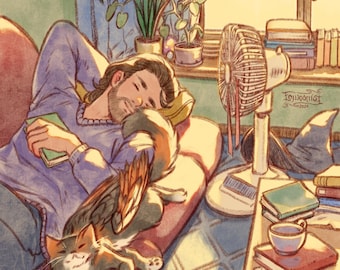 Comfy Gale print (Baldur's Gate 3)