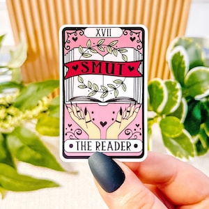 Adesivo de cartas de tarô do leitor, adesivos de livro, adesivos de obscenidade, adesivos de leitura, adesivos de literatura, adesivos de Booktok | ADESIVO SEMI-MATTE