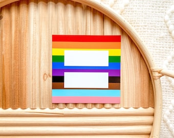Equality Symbol Sticker, Progressive Pride Sticker, Gay Pride Stickers, Lgbtq Sticker, Equality Stickers, Lgbt Stickers | SEMI-MATTE STICKER