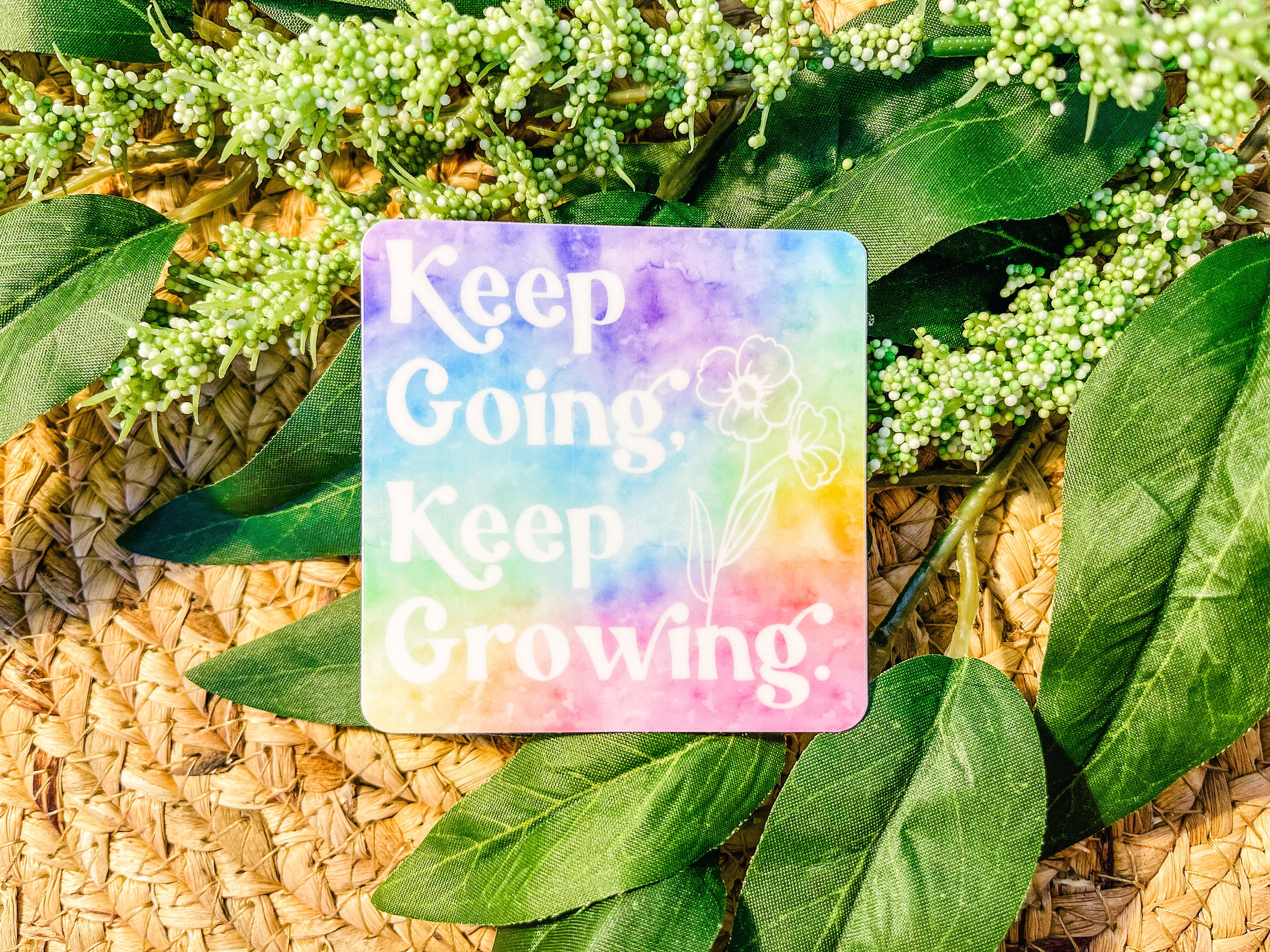 Keep Going Keep Growing Sticker, Growth Stickers, Mindset Stickers ...
