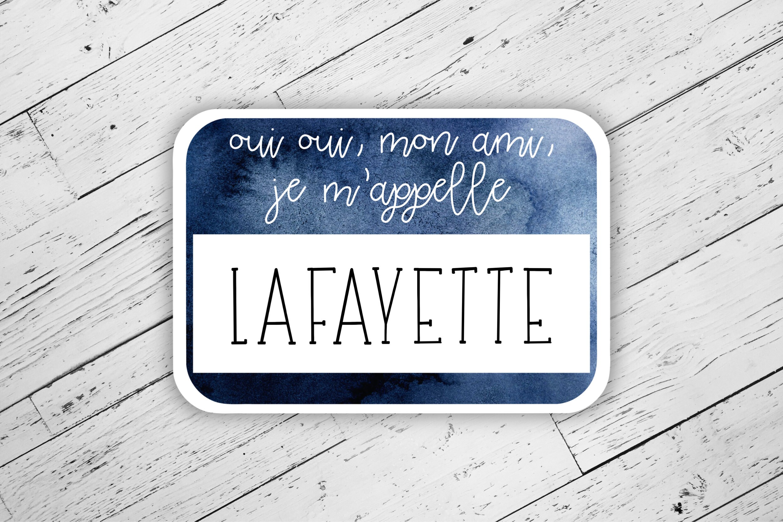 Hamilton Sticker Marquis De Lafayette Sticker Je Etsy