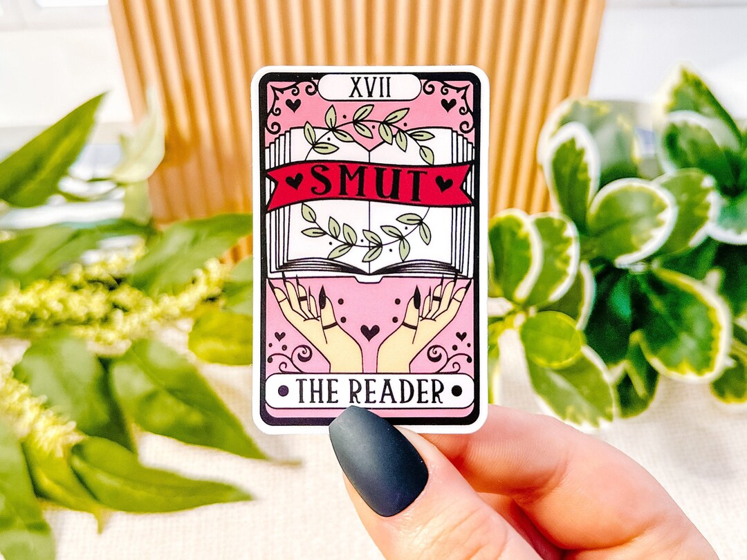 The Reader Sticker The Reader Tarot Card Sticker, Bookish Stickers, Smut Stickers, Reading ...