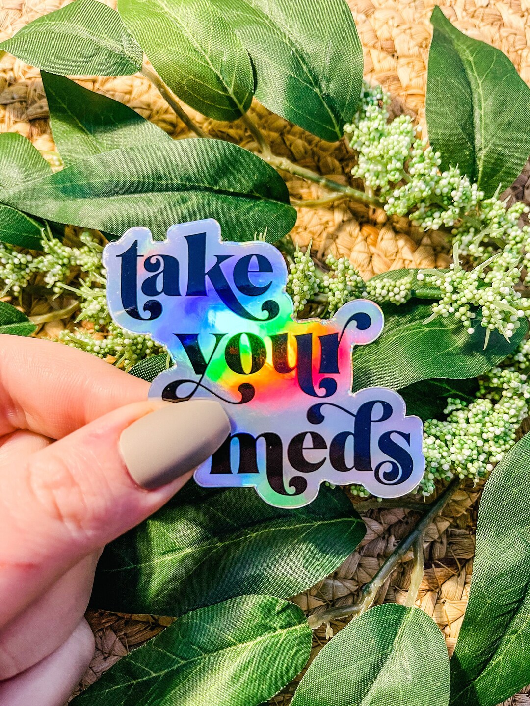Take Your Meds Sticker, Self Care Sticker, Depression Stickers, Mental ...