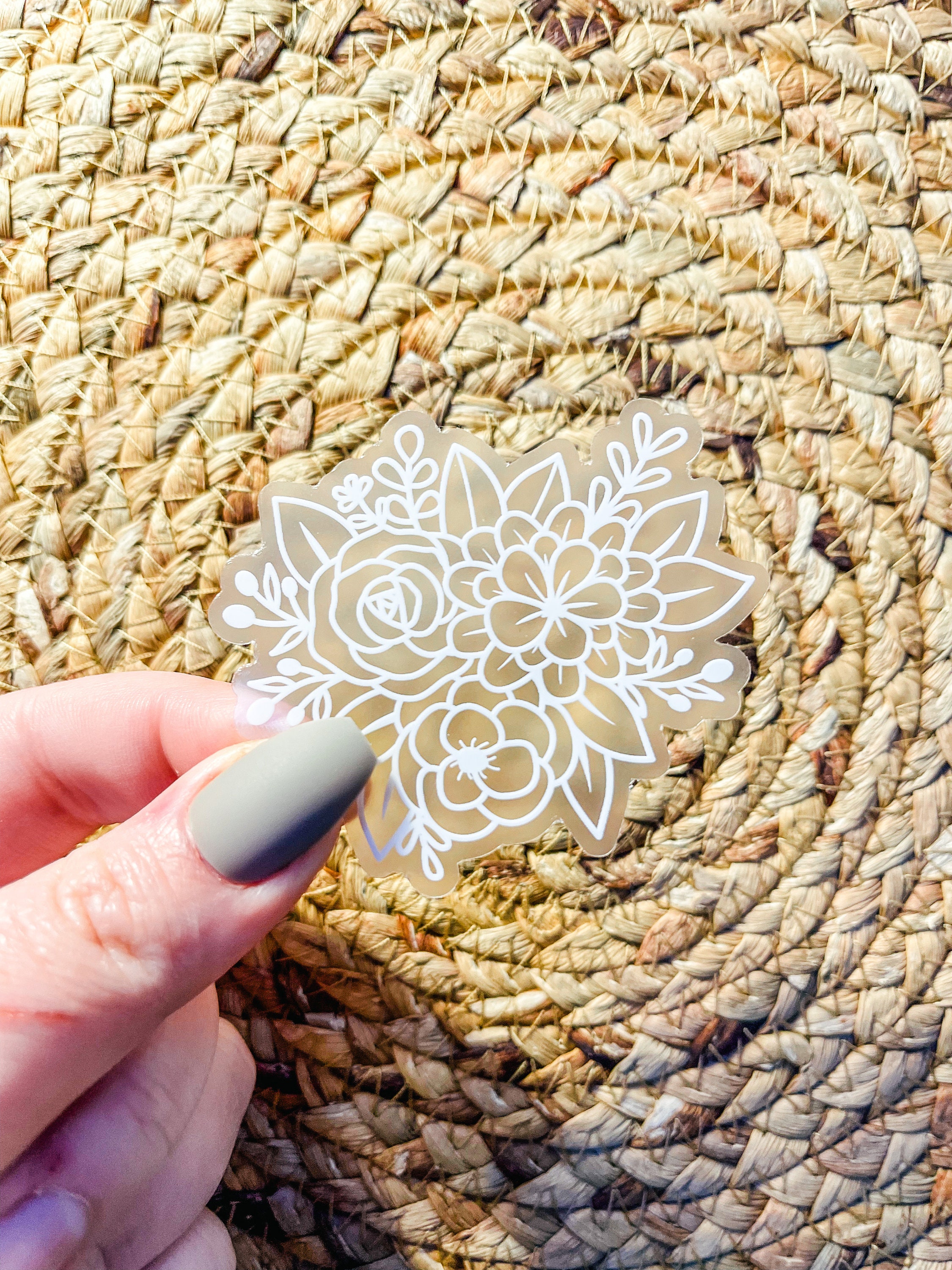 Floral Bouquet Sticker, Flower Stickers, Plant Lady Stickers, Plant ...