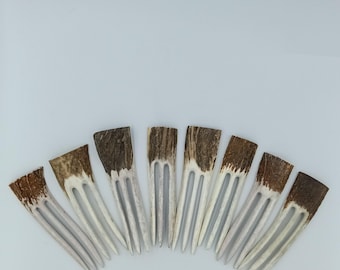 Natural Antler Hair Forks With Three Prongs