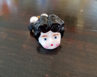 Porcelain Doll Face Ring (Veronica)