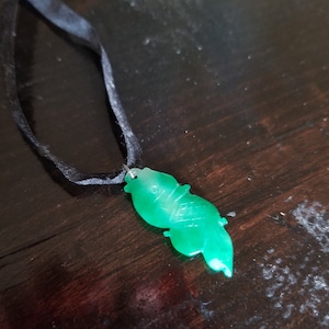 Vintage Lucky Good Luck Jade Fish Pendant