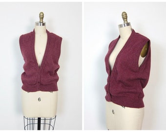 Vintage 70s MISSONI Mohair Blend Vest 1970s Neutral Sweater Knit Cropped Vest