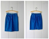 90s Jean Skirt Indigo Blue Denim Skirt Vintage Mini Jean Skirt