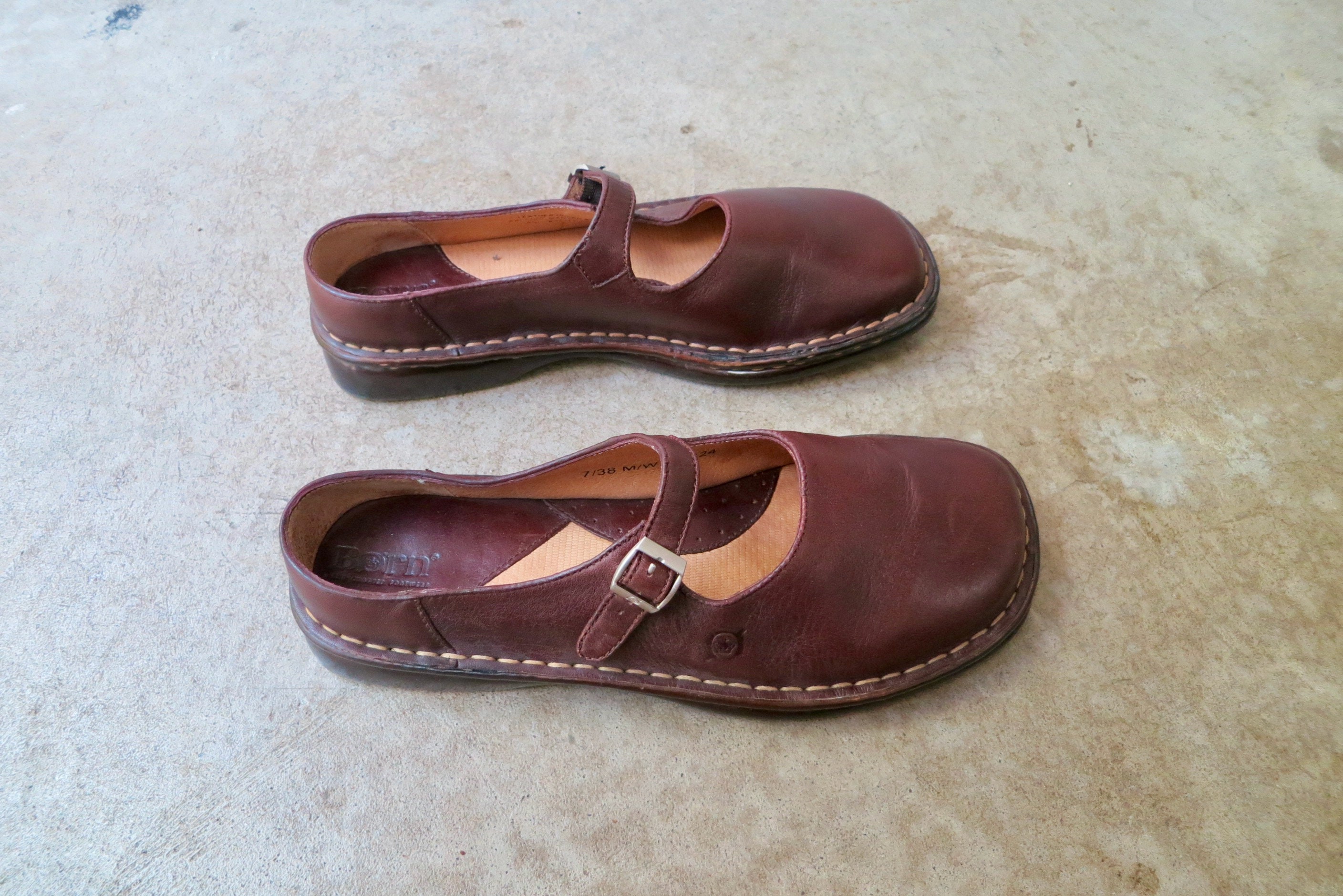 born bryar leather flat mules