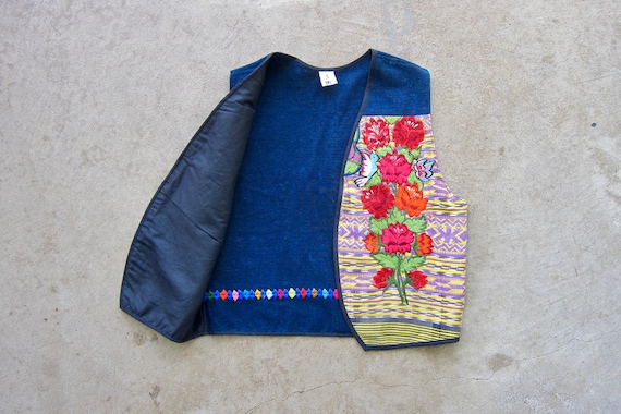 Vintage Guatemalan Vest | Colorful Hand Embroider… - image 4