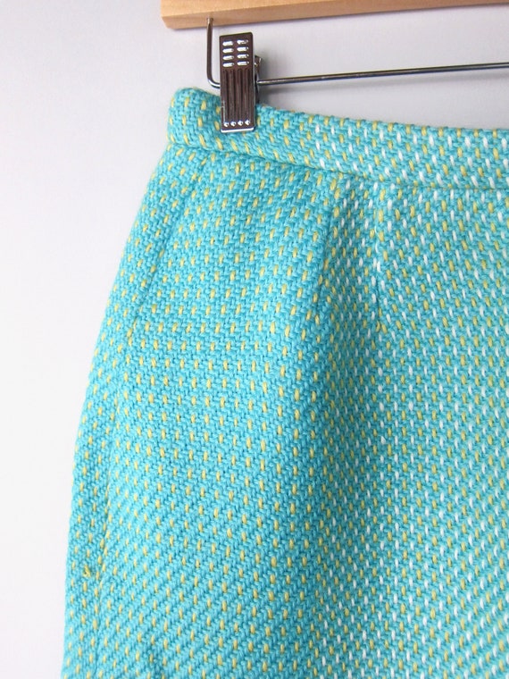 60s Korry Colliander High Waist Pencil Skirt | Ha… - image 3
