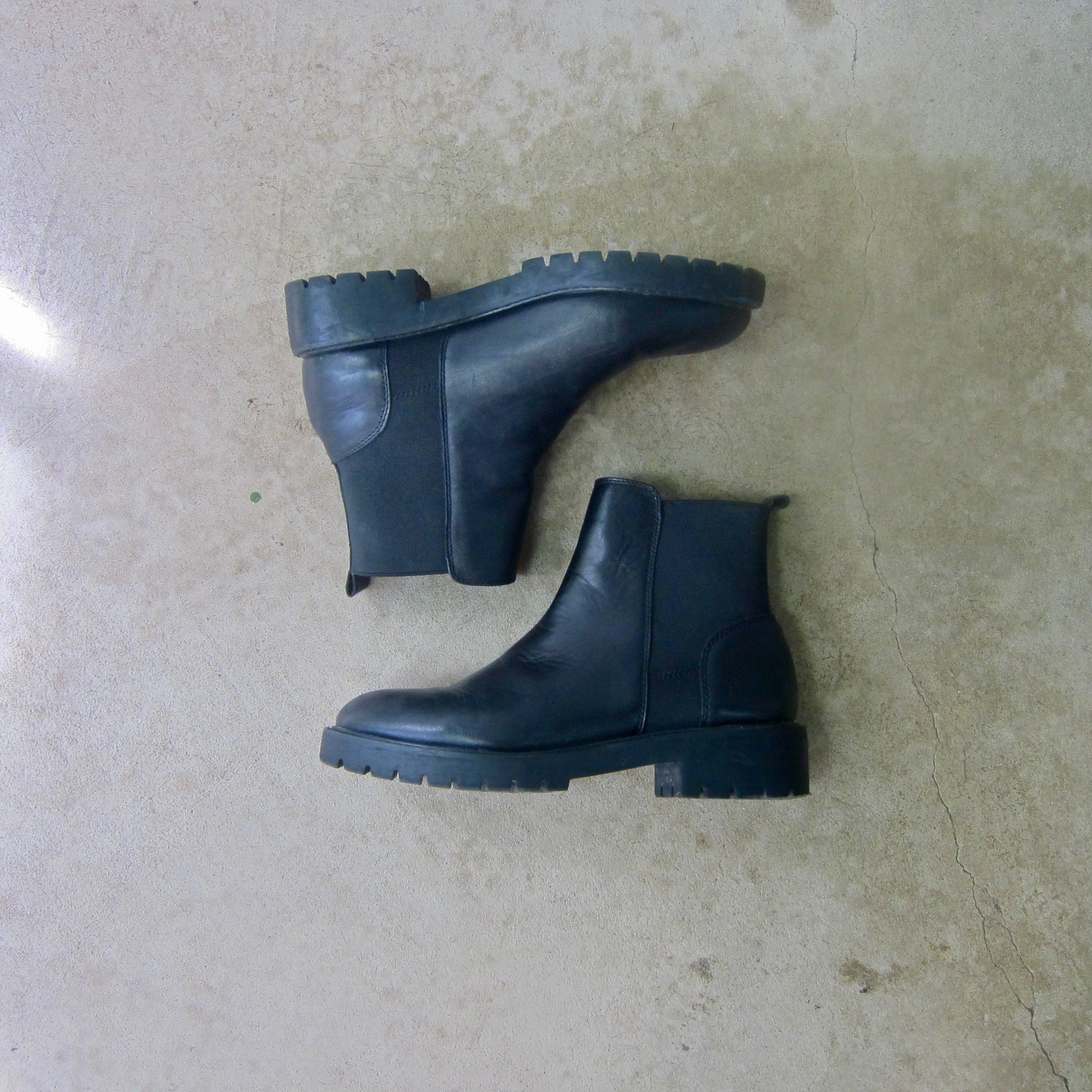 Jaren 90 Black Chelsea Boots Steve Madden Chunky Leren - Etsy België