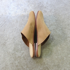 Brown Suede Slip On Mules 7.5