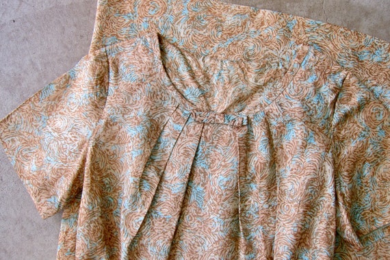 1950s Van Gogh Starry Night Cocktail Dress | Shor… - image 5