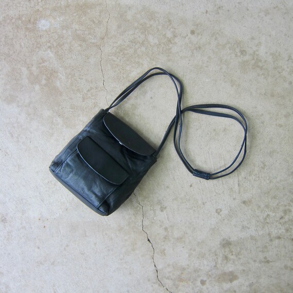 Black Leather Shoulder Bag Wilson's 