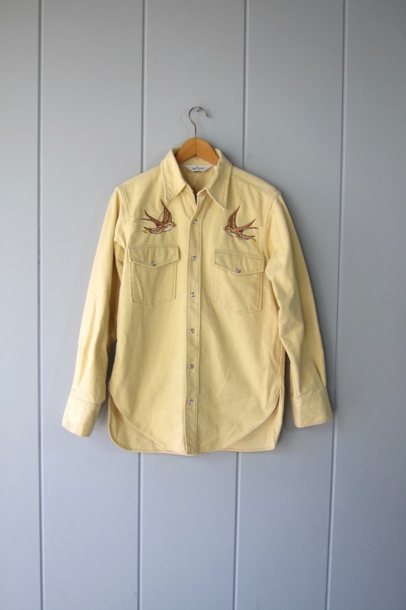 70s Woolrich Flannel Chamois Pearl Snap Shirt with