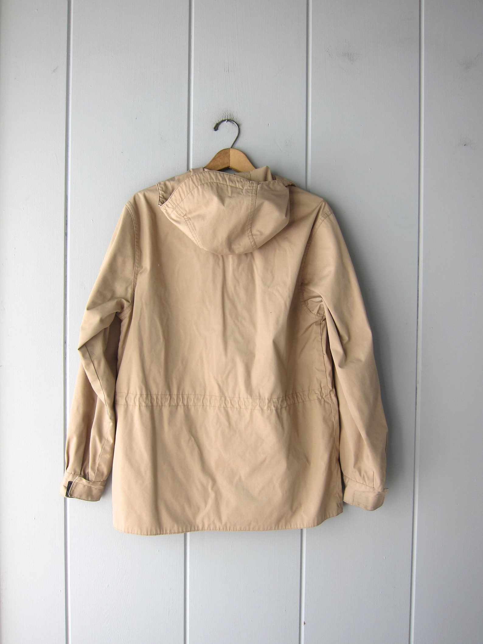 tan anorak jacket