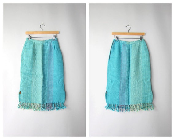 60s Korry Colliander High Waist Pencil Skirt | Ha… - image 1