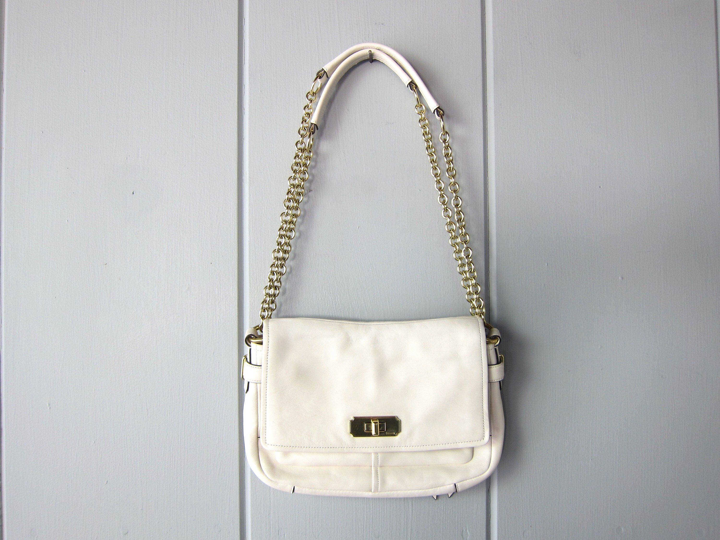 【COACH】WHITE LEATHER HAND BAG 453T バッグ s-l400.jpg
