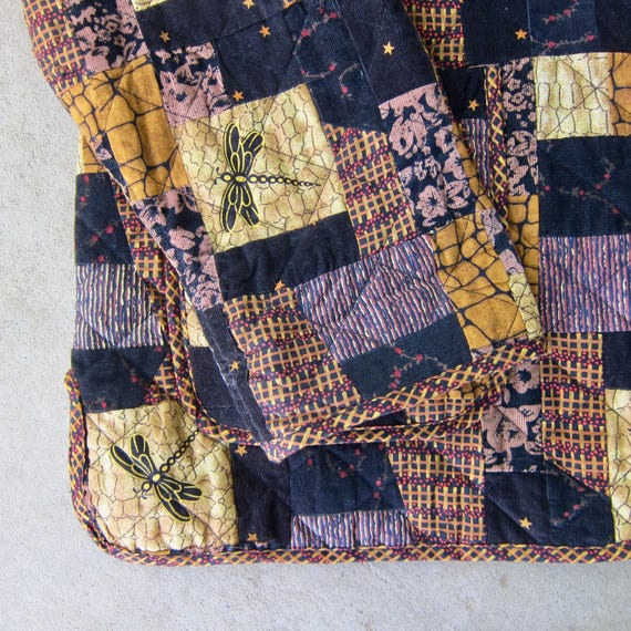 Vintage Cotton Patchwork Quilted Jacket Oversized… - image 6