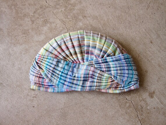 80s pink Knit Beret | Vintage Spring in Paris Hat