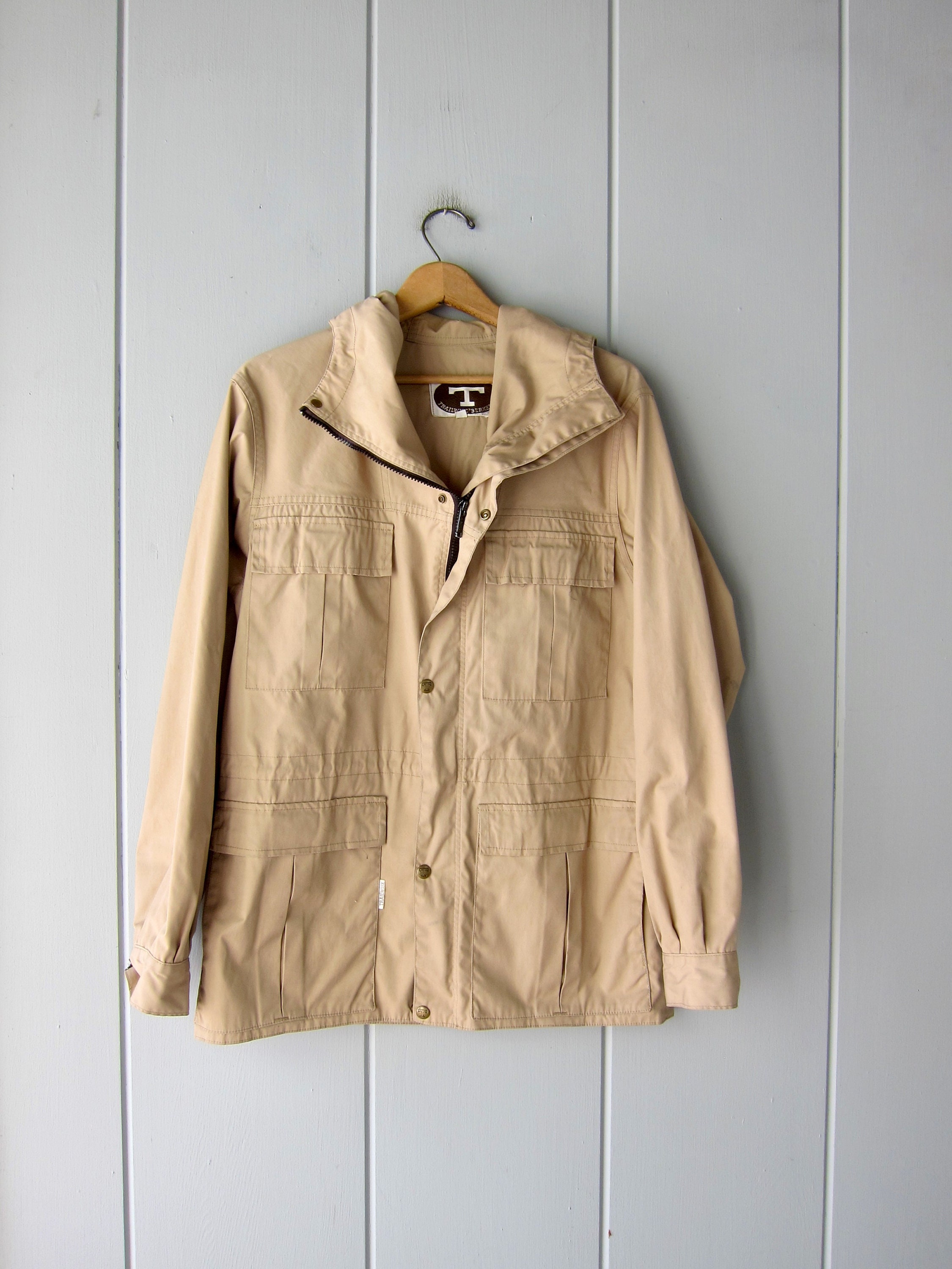 tan anorak jacket