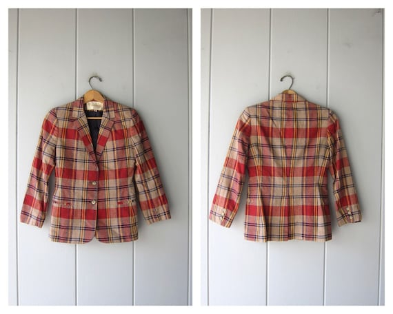 70s John Meyer Plaid Blazer - image 2