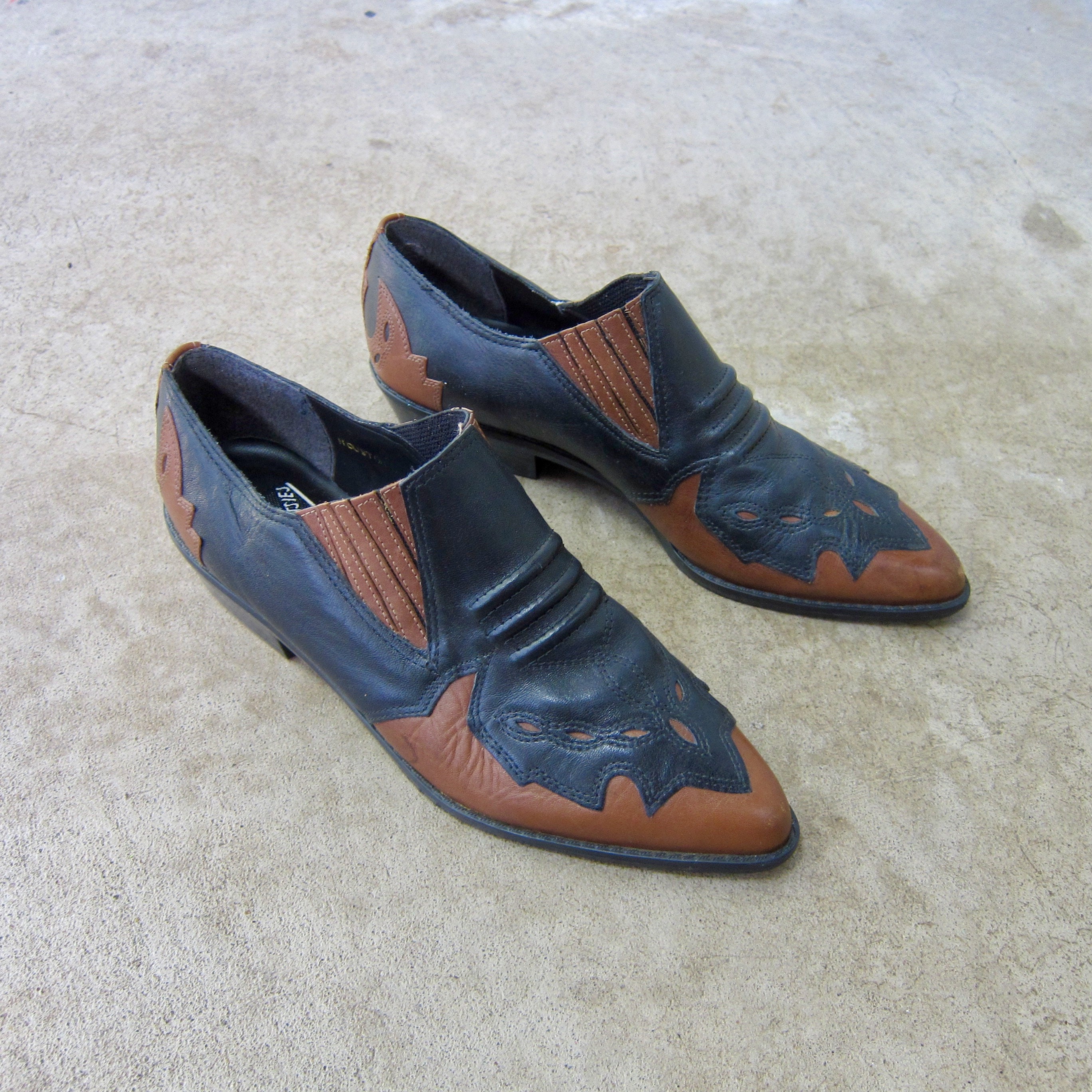  Zapatos de vestir para hombre con cordones acolchados Oxford  con punta de almendra y tacón grueso, Marrón oscuro : Ropa, Zapatos y  Joyería