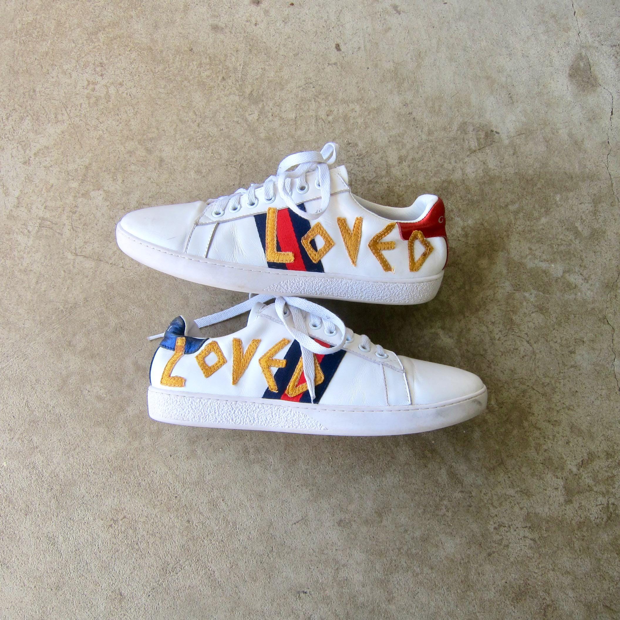 adidas gazelle silver green womens Gucci // X Adidas ZX 8000 GG Monogram Sneaker – VSP Consignment main image 0