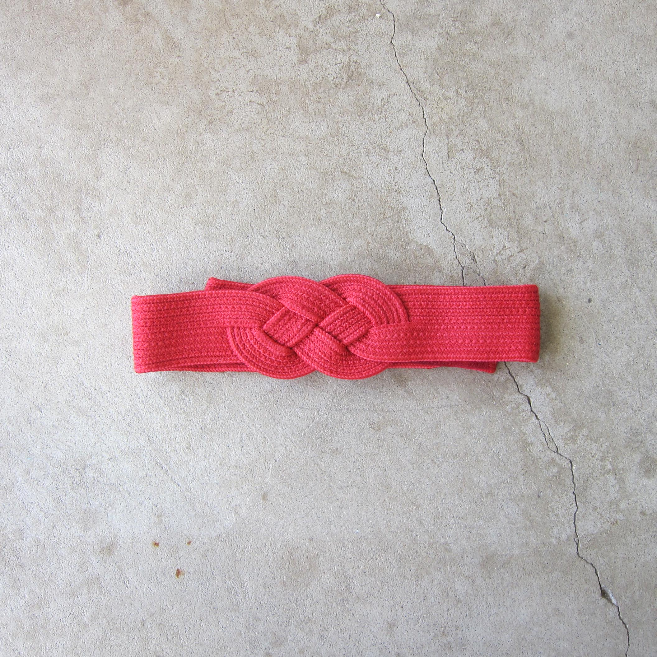 小物 Vintage 80s Red Braid Design Belt Vintage 80s Red Braid Design Belt - メルカリ